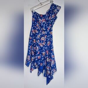 Isabel Marant | Dresses | Isabel Marant One Shoulder Dress Metallic In Blue  | Poshmark